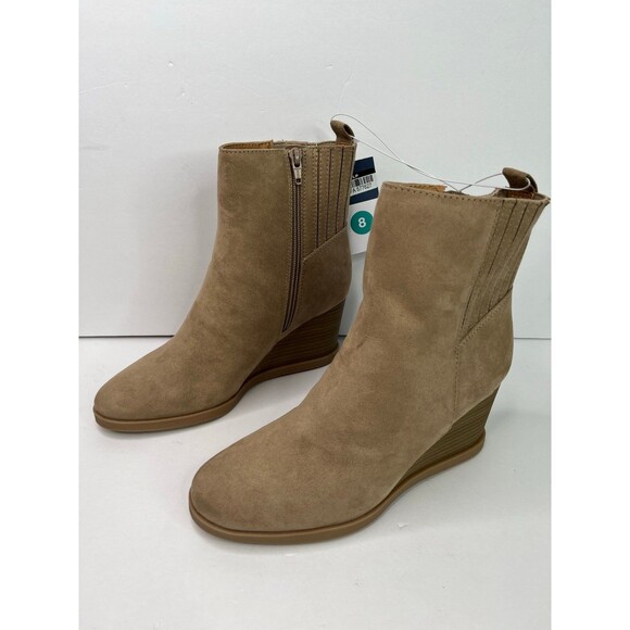 Universal Thread Cypress Wedge Hell Ankle Boots Wonen’s -Taupe/Tan Size 8 #519 - Picture 1 of 12